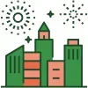 Vibrant City Location